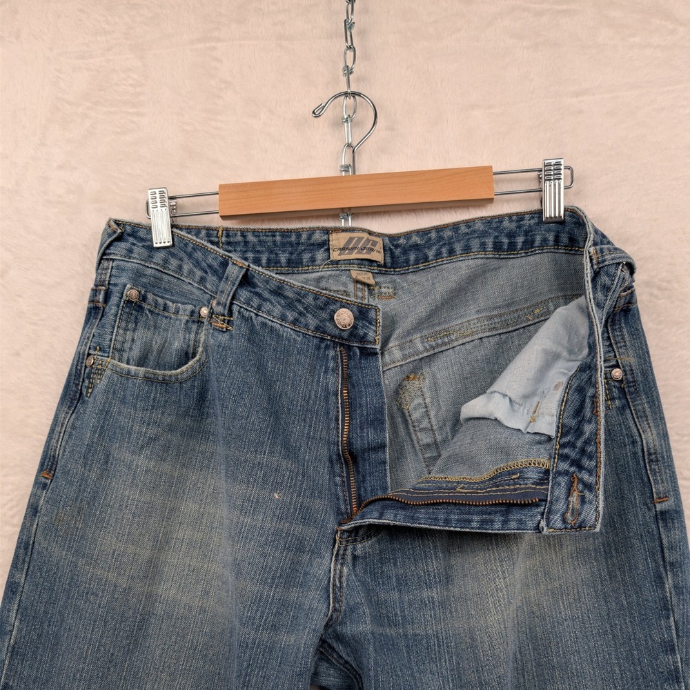 VTG Cassini Jeans Men's 35x30 Blue Faded Wide-Leg Skater Streetwear Baggy Y2K